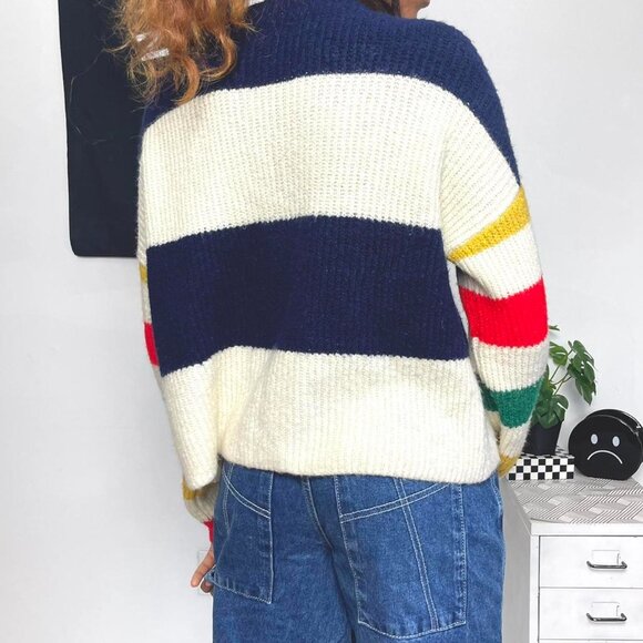 Truly Madly Deeply Multi-coloured striped knit sweater - Picture 6 of 8